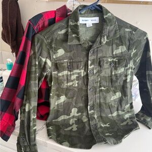 Old Navy Olive Camo Shirt